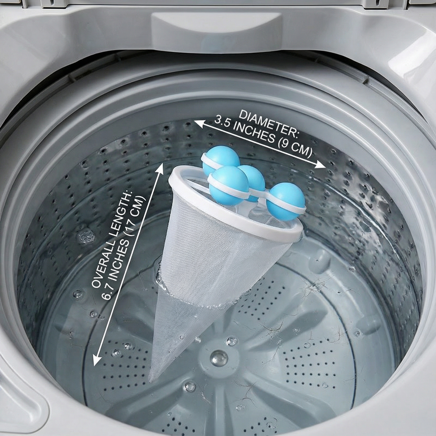 Elara Haus Pet Hair Laundry Filter - Reusable Mesh Catcher for Washing Machines 4