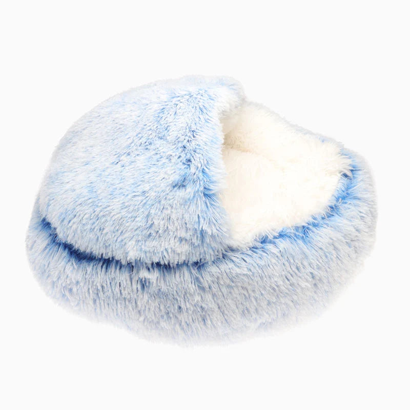 Plush Paws Co. Burrowing Comfort Dog Bed — Calming Cave Cuddler