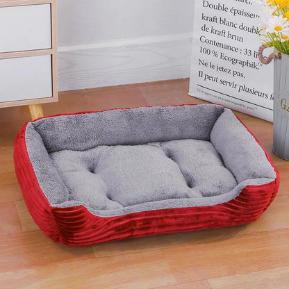 Bed for Dog Cat Pet Soft Square Plush Kennel Animals Accessories Dogs Basket Sofa Bed Larger Medium Puppy Pet Products Mattress 8