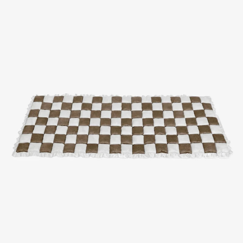 Plush Paws Co. Checkerboard Quilted Sofa Mat – Plush Furniture Protector & Pet Couch Bed