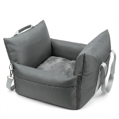 Plush Paws Co. Secure Drive Lounger — Travel Dog Car Seat Bed Design
