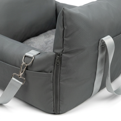 Plush Paws Co. Secure Drive Lounger — Travel Dog Car Seat Bed Design