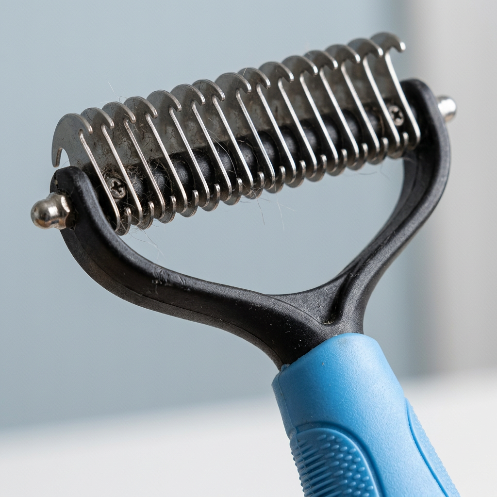 Plush Paws Co. Shedding Control Pet Groomer — Ergonomic Undercoat Rake Design