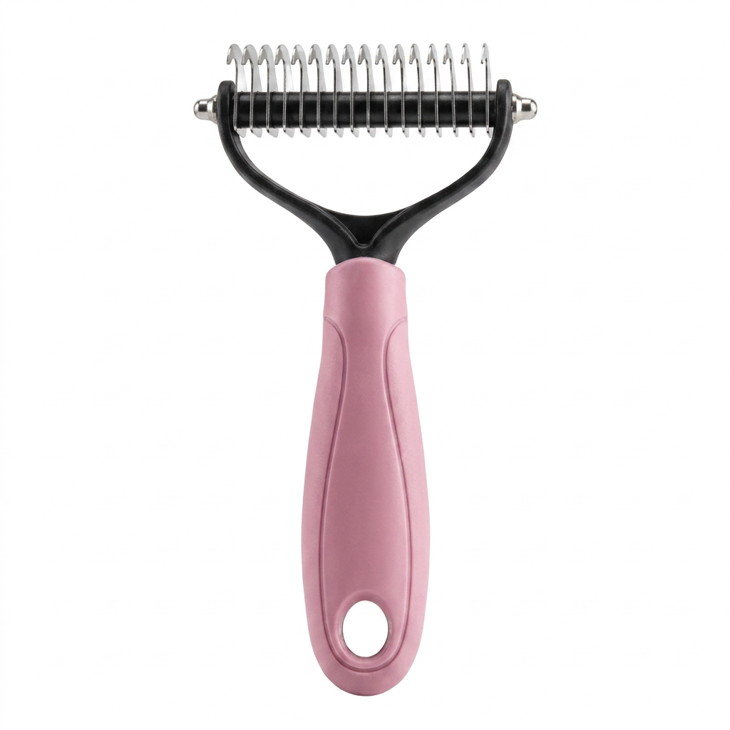 Plush Paws Co. Shedding Control Pet Groomer — Ergonomic Undercoat Rake Design