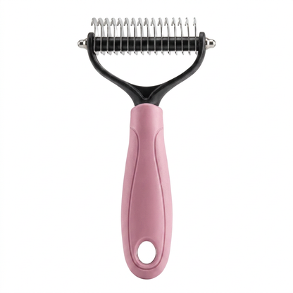 Plush Paws Co. Shedding Control Pet Groomer — Ergonomic Undercoat Rake Design