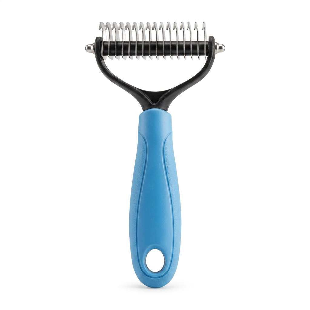 Plush Paws Co. Shedding Control Pet Groomer — Ergonomic Undercoat Rake Design