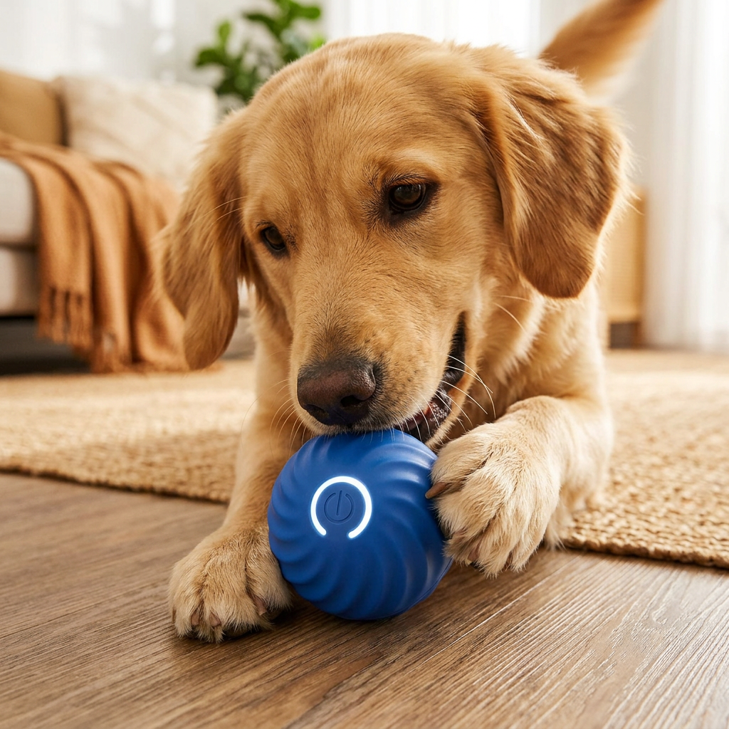 Plush Paws Co. Active Boredom Relief — Smart Automated Electric Rolling Pet Toy Ball Design