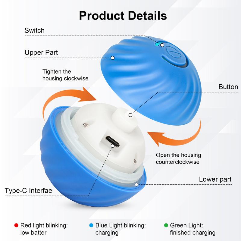 Electric Rolling Pet Toy Ball 4
