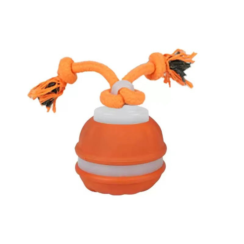 Elara Haus Dog Toy - Durable Rubber Interactive Tough Dog Toy 10 cm Diameter 60 cm Rope 4