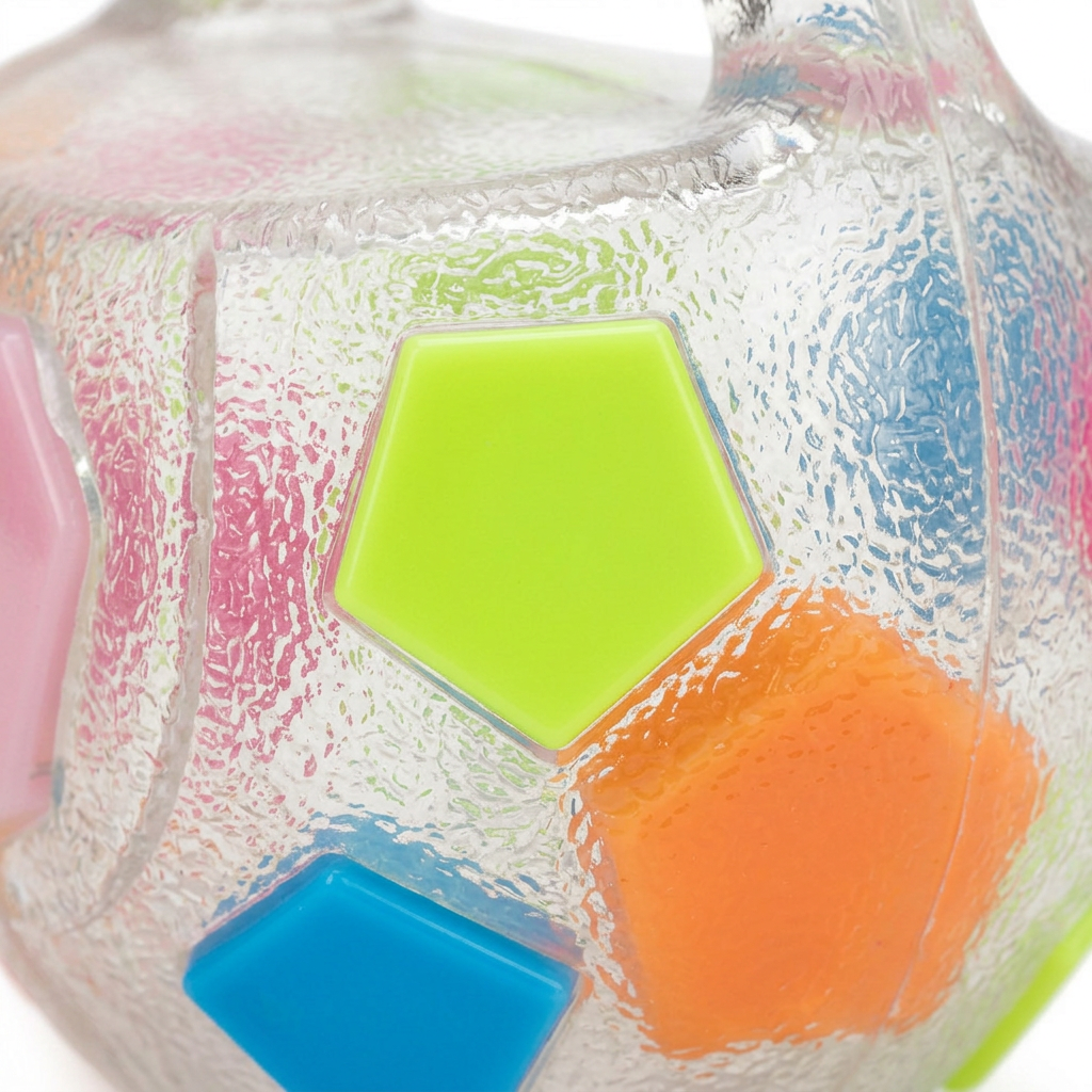 Plush Paws Co. Active Energy Burn — Multi-Color Hexagon Grip Dog Toy Build