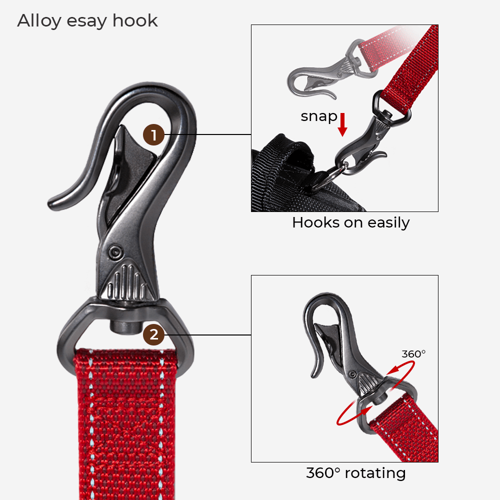 Multifunction Hands Free Dog Leash With Safety Seat Belt 6