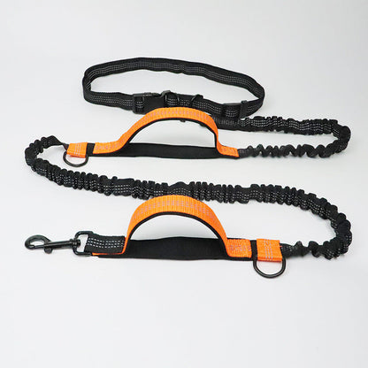 Multifunction Hands Free Dog Leash With Safety Seat Belt 0