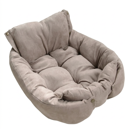 Plush Paws Co. Adaptable Resting Dog Mat — Foldable Button Edges