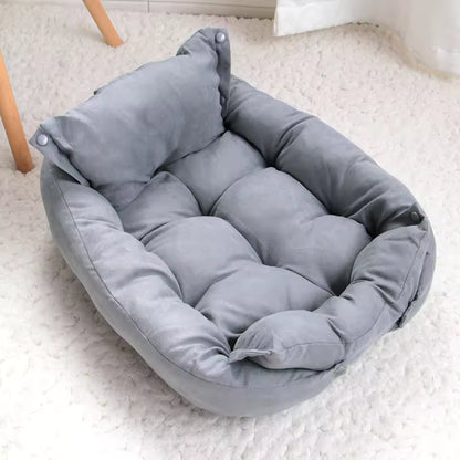 Plush Paws Co. Adaptable Resting Dog Mat — Foldable Button Edges