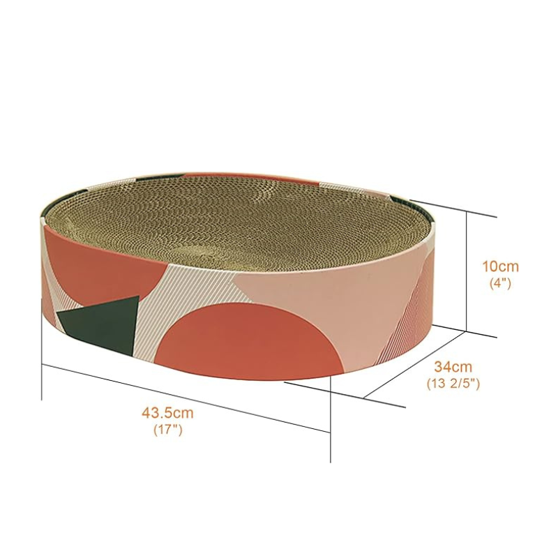 Elara Haus Cat Bed - Cardboard Multi-Functional Scratching Post 30cm x 40cm 3