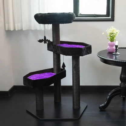 Plush Paws Co. Alternative Feline Play Tower — Gothic Style Cat Tree