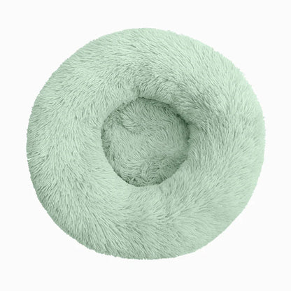Plush Paws Co. Anxiety Relief Pet Bed — Calming Donut Design