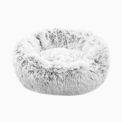Plush Paws Co. Anxiety Relief Pet Bed — Calming Donut Design