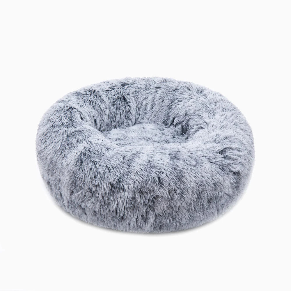 Plush Paws Co. Anxiety Relief Pet Bed — Calming Donut Design