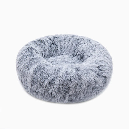 Plush Paws Co. Anxiety Relief Pet Bed — Calming Donut Design