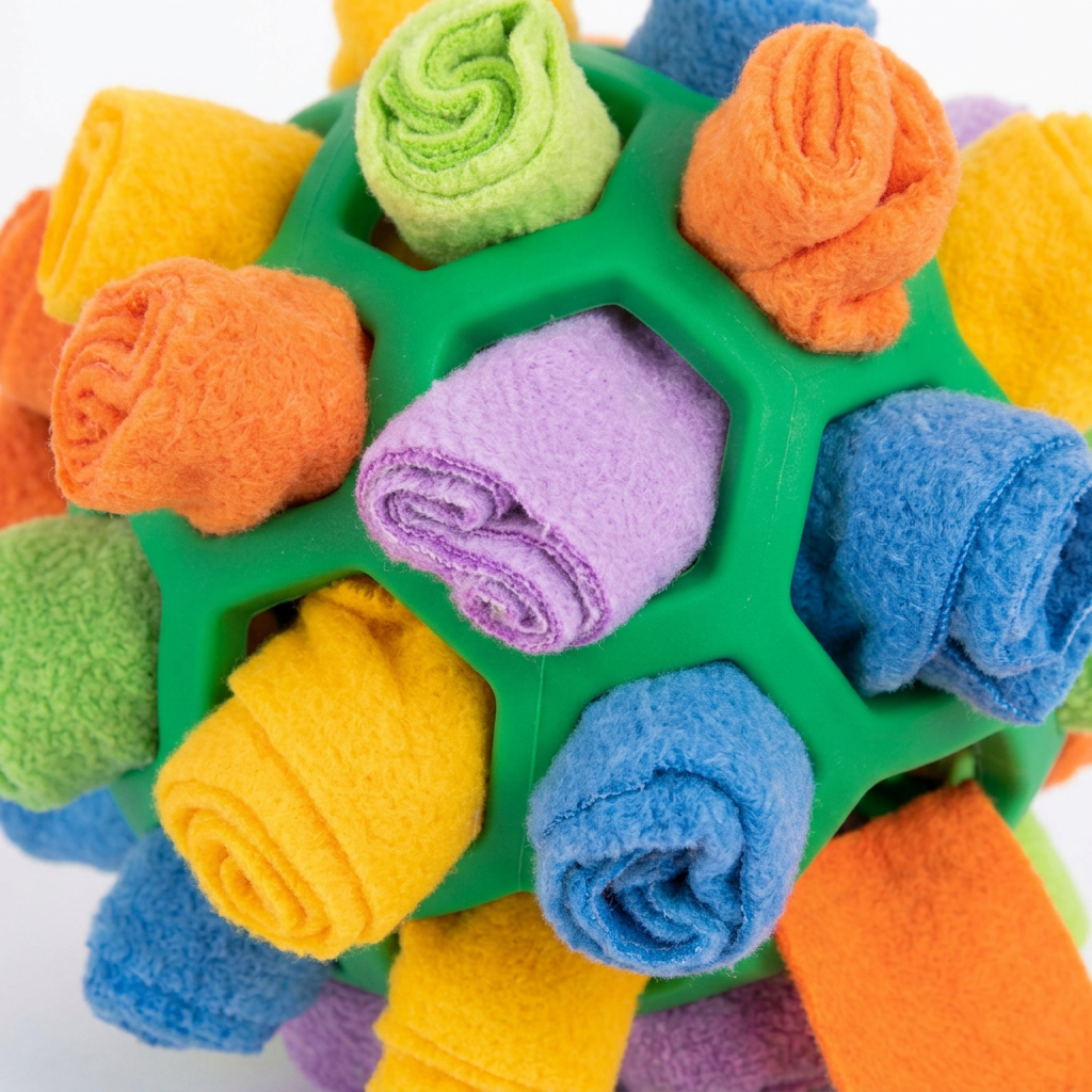 Plush Paws Co. Boredom Busting Play — Interactive Fabric Puzzle Ball Style