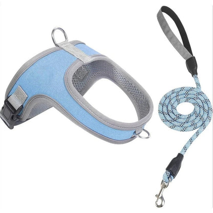 YoPoll Breathable Dog Harness with Reflective Leash 7