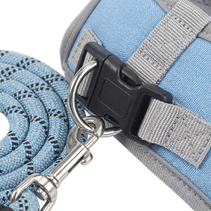 Plush Paws Co. Comfortable Walk Control -  Dog Harness and Leash Set