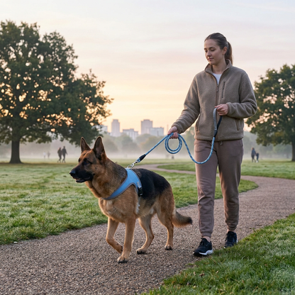 Plush Paws Co. Comfortable Walk Control -  Dog Harness and Leash Set