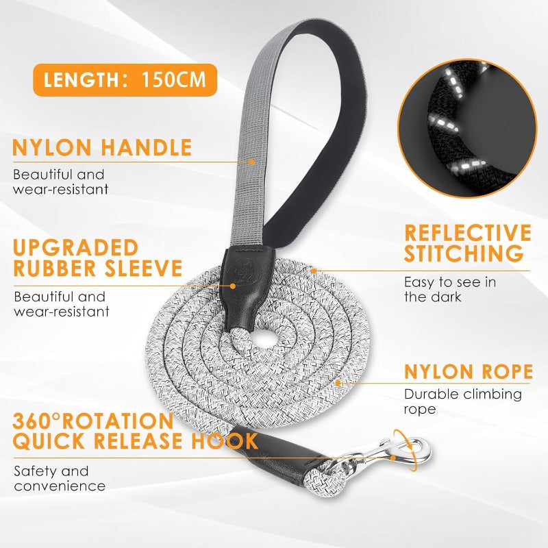 YoPoll Breathable Dog Harness with Reflective Leash 3