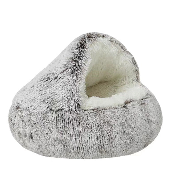 Elara Haus Dog Bed - Plush Half-Covered Sanctuary for Cats and Dogs 3