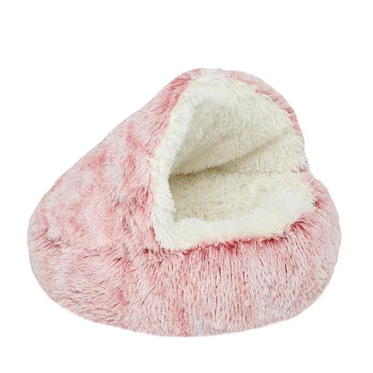 Elara Haus Dog Bed - Plush Half-Covered Sanctuary for Cats and Dogs 4