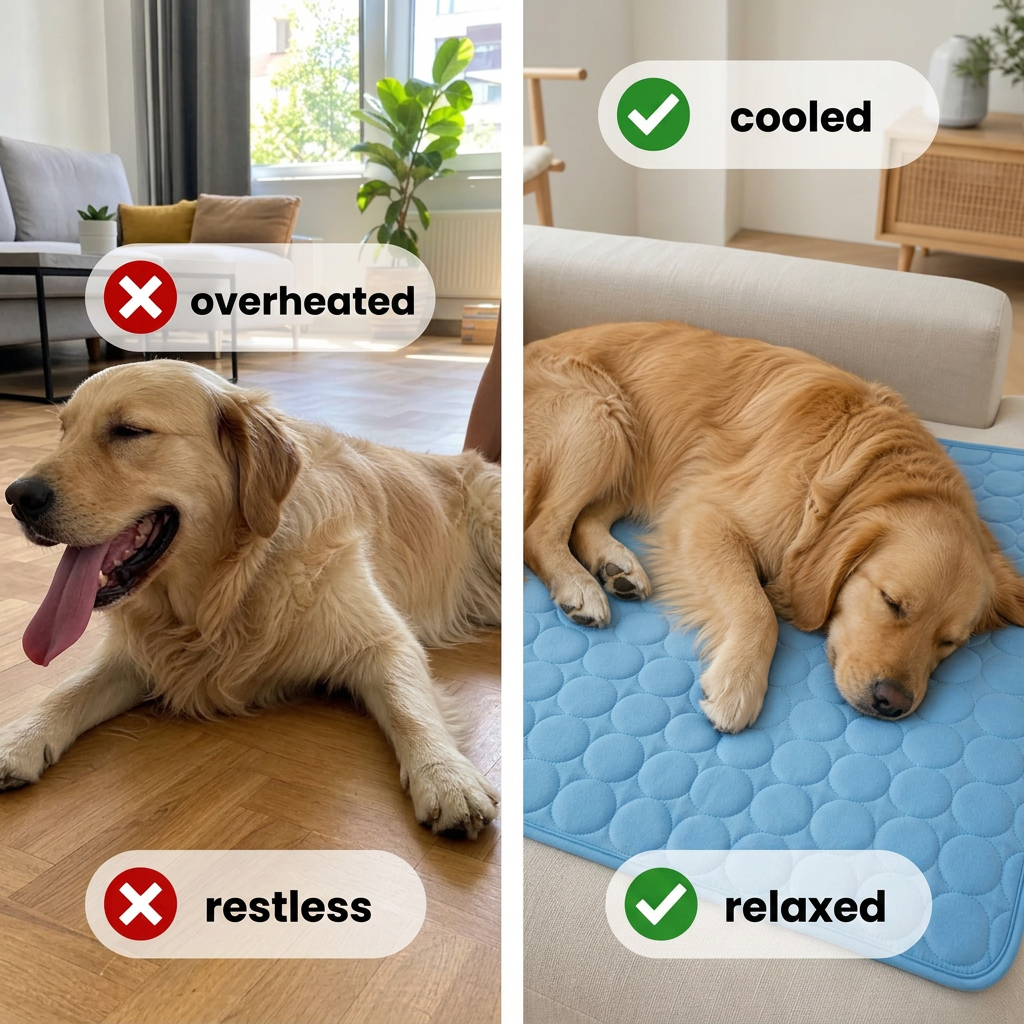 Plush Paws Co. Cozy Summer Comfort Pet Mat — Quilted Air-Mesh Build