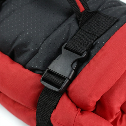 Plush Paws Co. Easy-Carry Travel Pet Cushion — Packable Water-Resistant Build