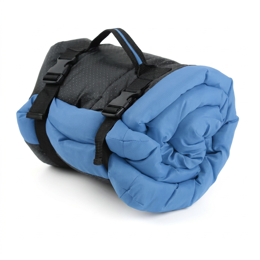 Plush Paws Co. Easy-Carry Travel Pet Cushion — Packable Water-Resistant Build