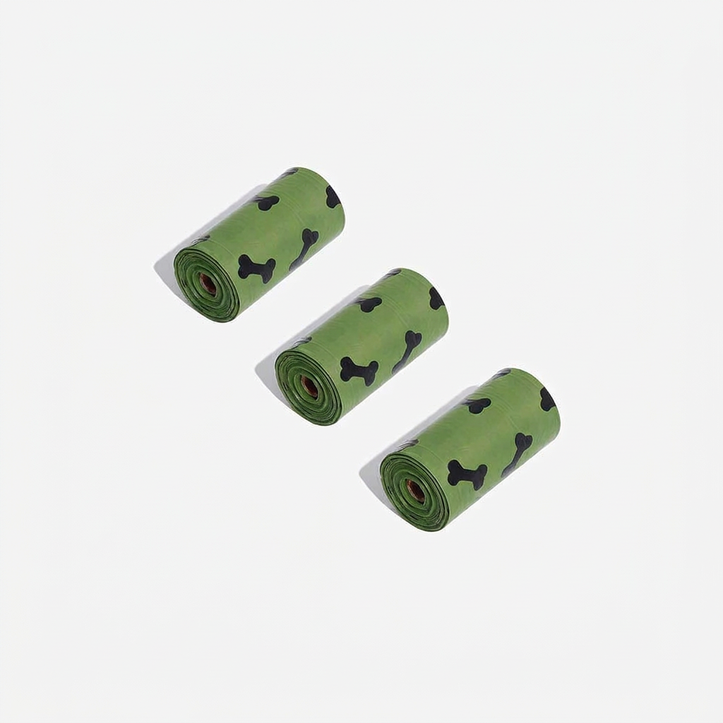 Plush Paws Co. Eco-Friendly Poop Bags — Leak-Proof Waste Bag Roll Design