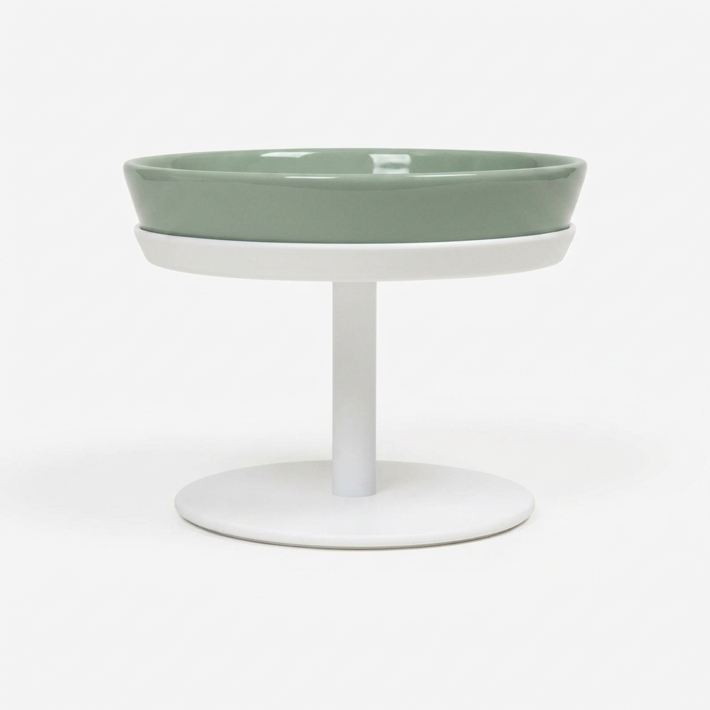 Plush Paws Co. Elevated Dining Feeder — Dual Bowl and Stand Design