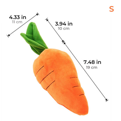 Carrot Squeaky Plush Toy Dog Interactive Toy 6