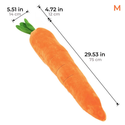 Carrot Squeaky Plush Toy Dog Interactive Toy 7