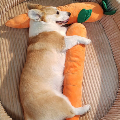 Carrot Squeaky Plush Toy Dog Interactive Toy 2