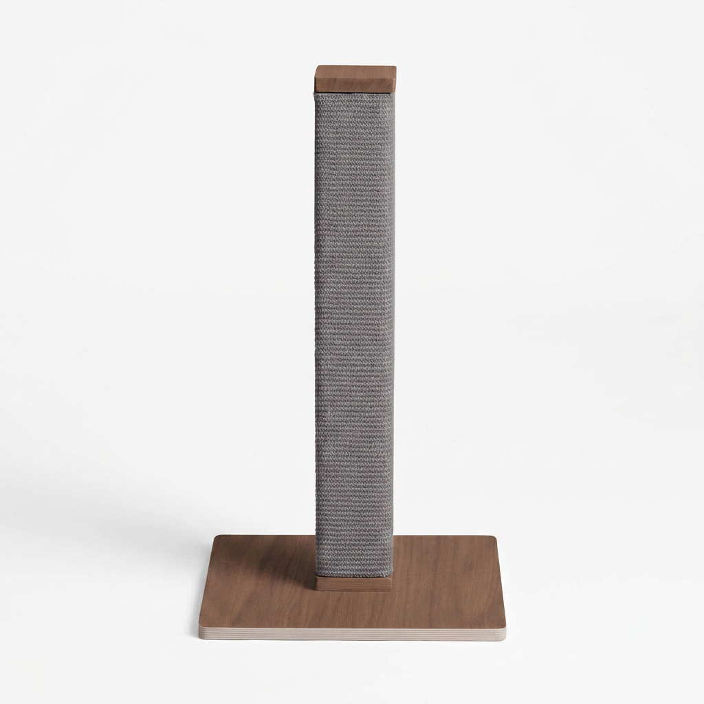 Plush Paws Co. Feline Claw Care Tower — Zip Text-Woven Vertical Scratching Post