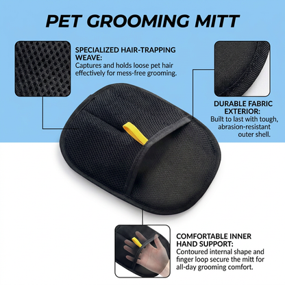 Plush Paws Co. Fur-Free Home & Care — Reusable Pet Hair Removal Glove Design