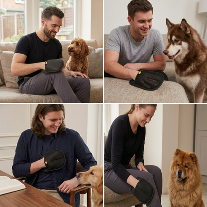 Elara Haus Pet Hair Removal Glove - Durable Rubber and Polyester Blend Eco-Friendly Tool 3