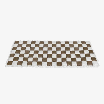 Plush Paws Co. Furniture Protection Pet Sofa Mat — Quilted Checkerboard Design
