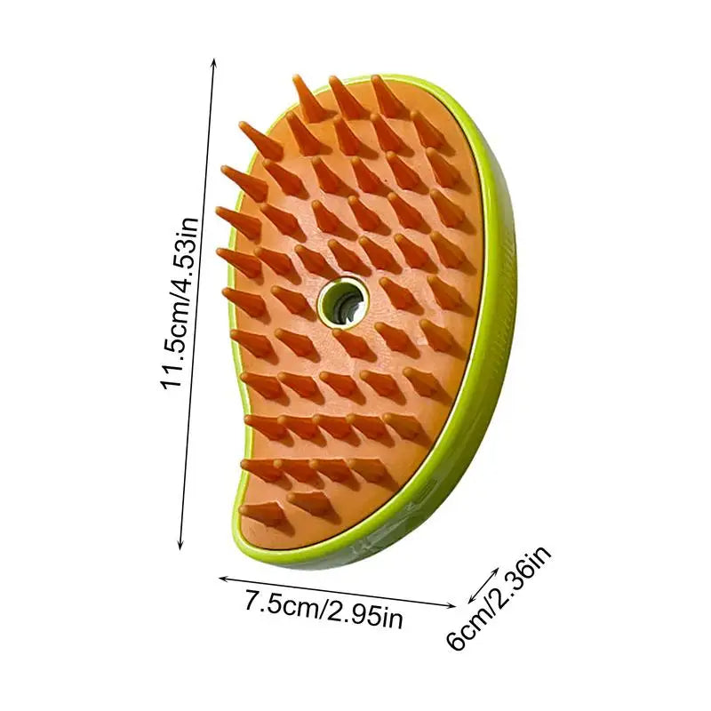 Elara Haus Steam Brush For Pets - Durable Plastic Compact Grooming Tool 5