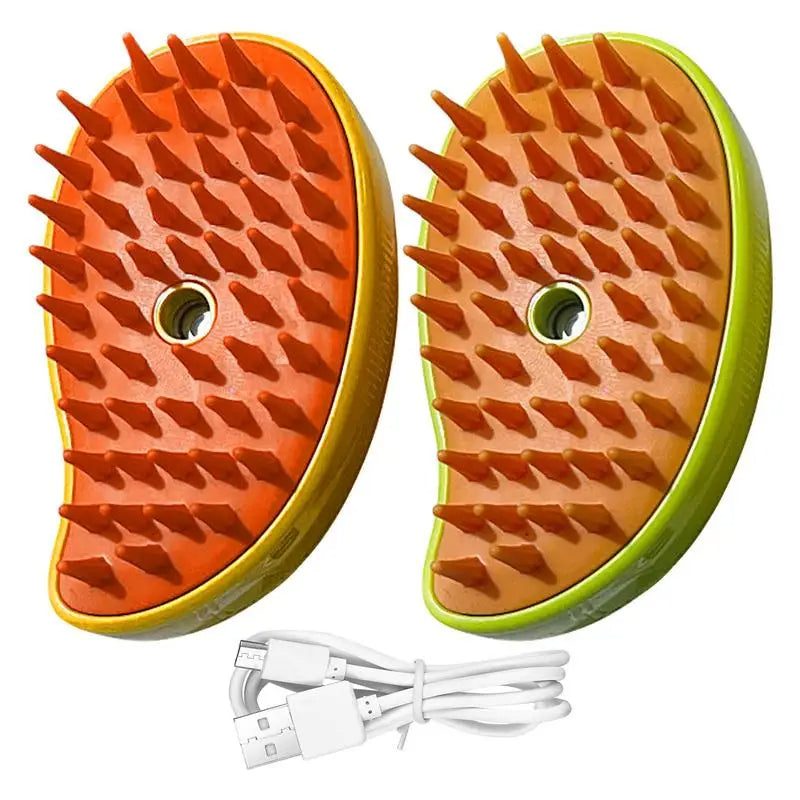 Elara Haus Steam Brush For Pets - Durable Plastic Compact Grooming Tool 4