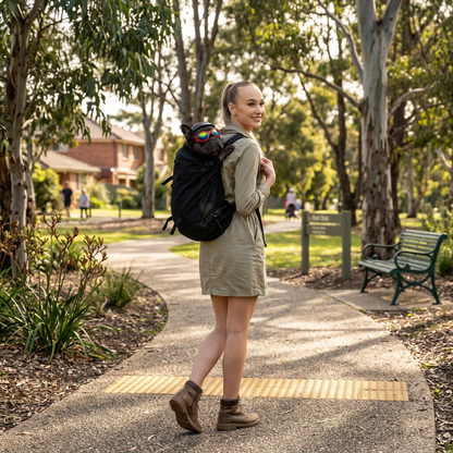 Plush Paws Co. Hands-Free Outdoor Companion — Breathable Pet Travel Backpack Design
