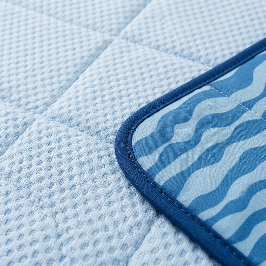 Plush Paws Co. Heat Relief Comfort — Ice-Cool Non-Slip Outdoor Dog Mat Design