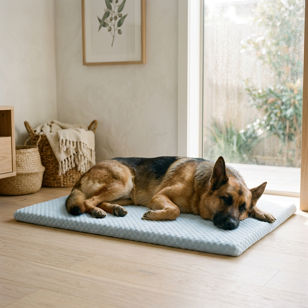 Plush Paws Co. Heat Relief Cooling Pet Mat — Ice Silk Fabric