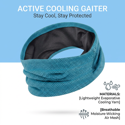 Plush Paws Co. Heat Relief Dog Bandana — Instant Cooling Mesh Design