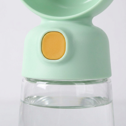 Plush Paws Co. Hydration & Snack On-The-Go — 2-in-1 Portable Outdoor Dog Water Bottle Design